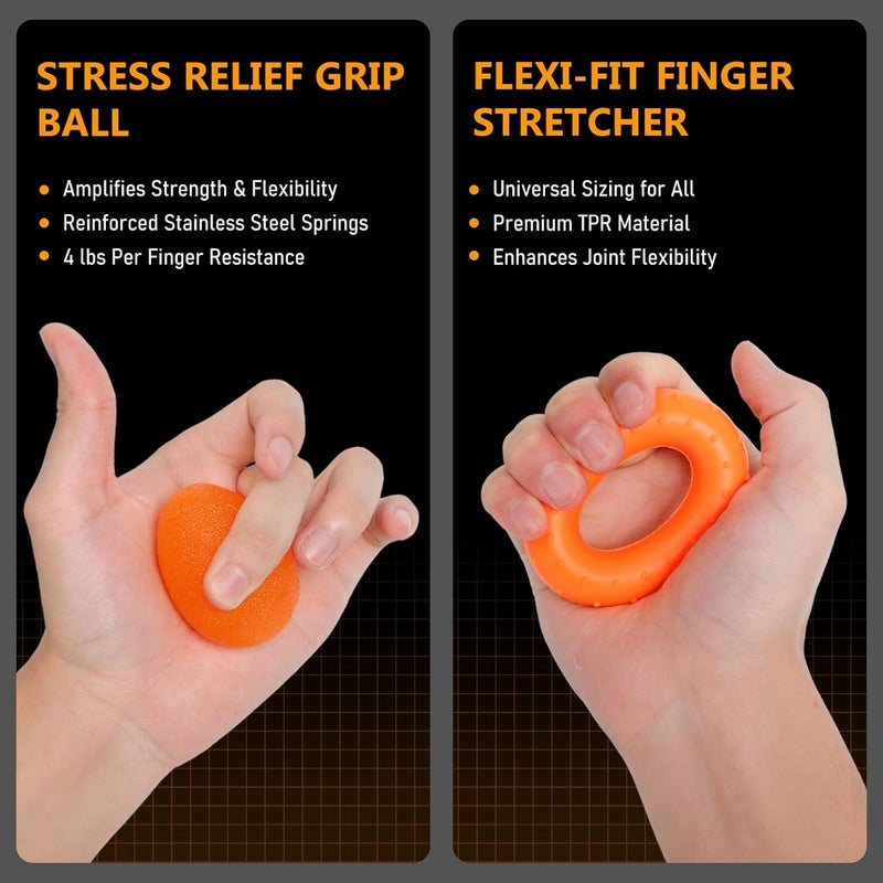JKSHMYT Grip Strength Trainer Kits (5 Pack), Adjustable Resistance Forearm Strengthener, Hand Gripper Strengthener for Muscle Building - Image 5